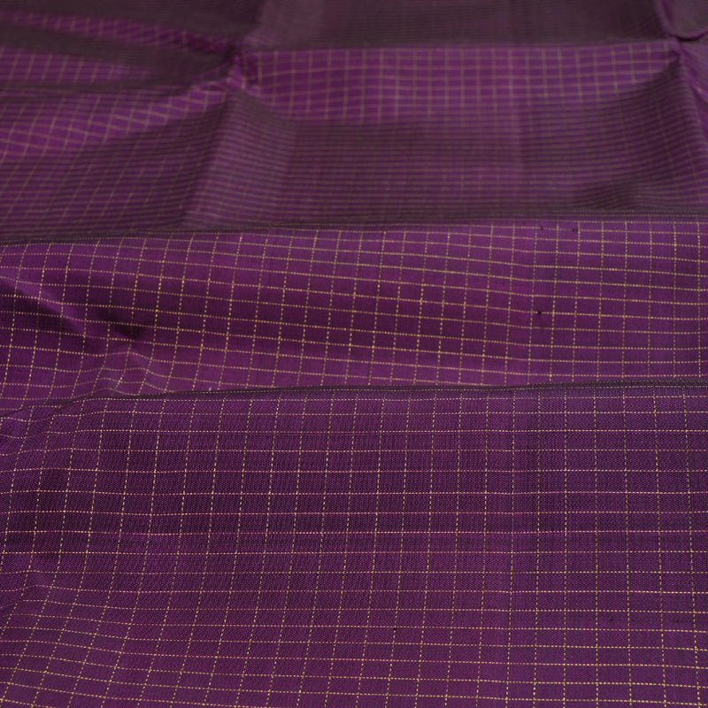 Hayagrivas Dark Purple Kanjivaram Silk Saree with Dark Purple Border BBD596G7-6