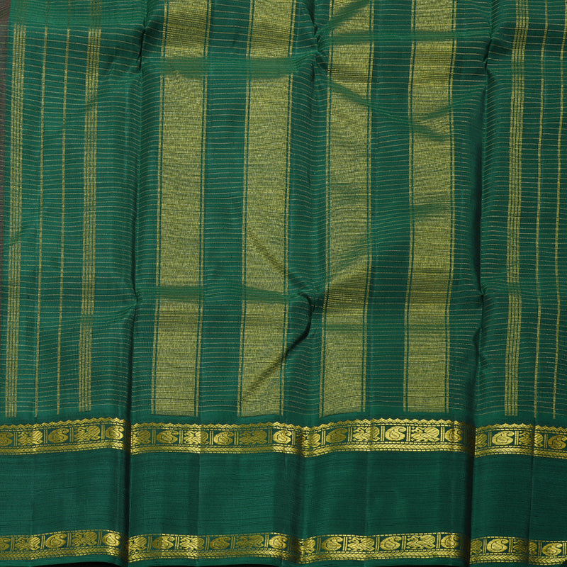 Hayagrivas Wine Maroon Kanjivaram Silk Saree with Bottle Green Border BBD597G4-3