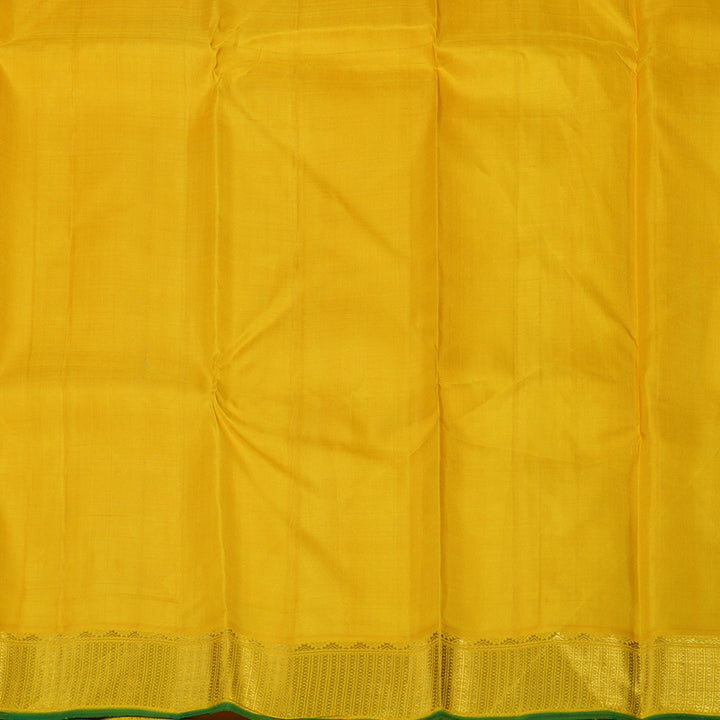 Hayagrivas Handloom Yellow Kanjivaram Silk Saree BBD597G5-4