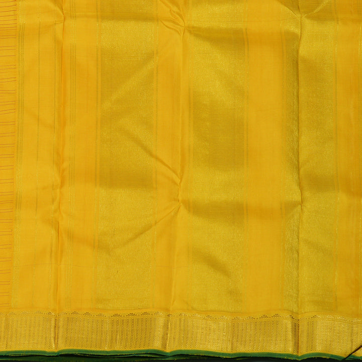 Hayagrivas Handloom Yellow Kanjivaram Silk Saree BBD597G5-4