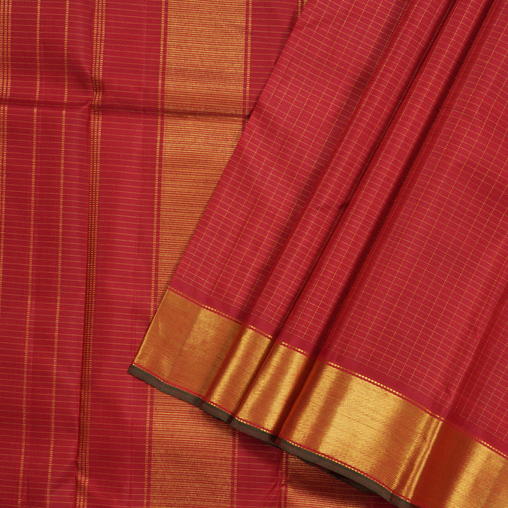 Hayagrivas Maroon Handloom Kanjivaram Silk Saree BBD597G5-6