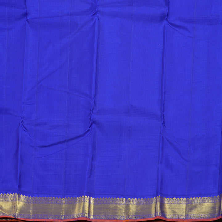 Hayagrivas Handloom Light Blue With Dark Blue Kanjivaram Silk Saree BBD597G8-1