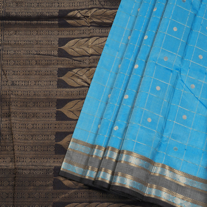 Hayagrivas Handloom Ten Yards Silk Cotton Saree BBD602G2-1