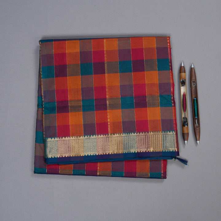 Hayagrivas Handloom Ten Yards Silk Cotton Saree BBD602G4-5