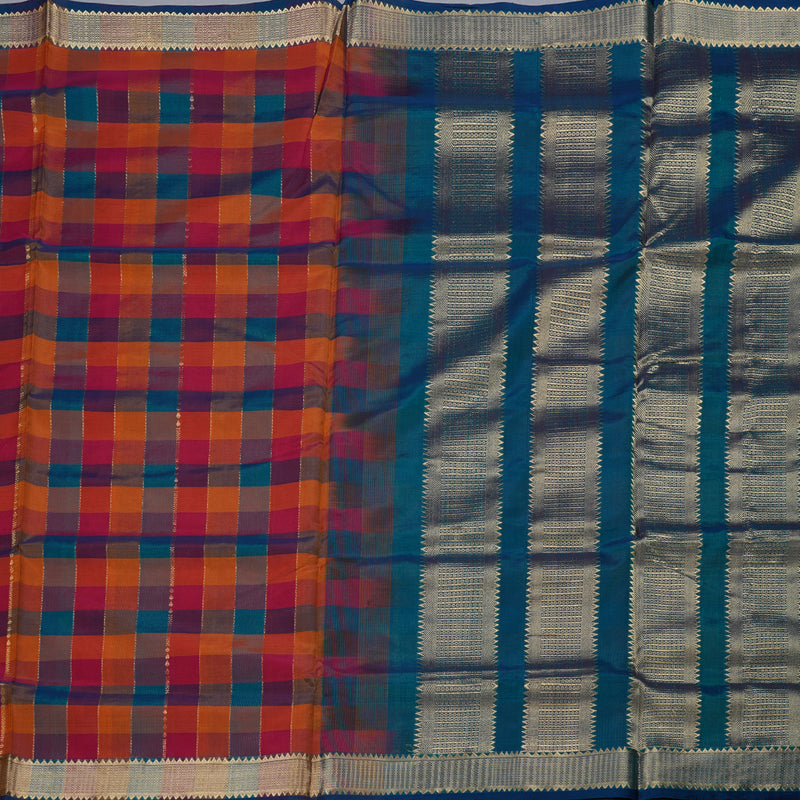Hayagrivas Handloom Ten Yards Silk Cotton Saree BBD602G4-5