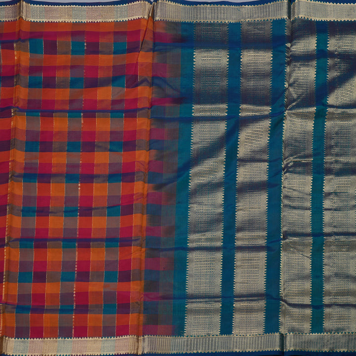 Hayagrivas Handloom Ten Yards Silk Cotton Saree BBD602G4-5