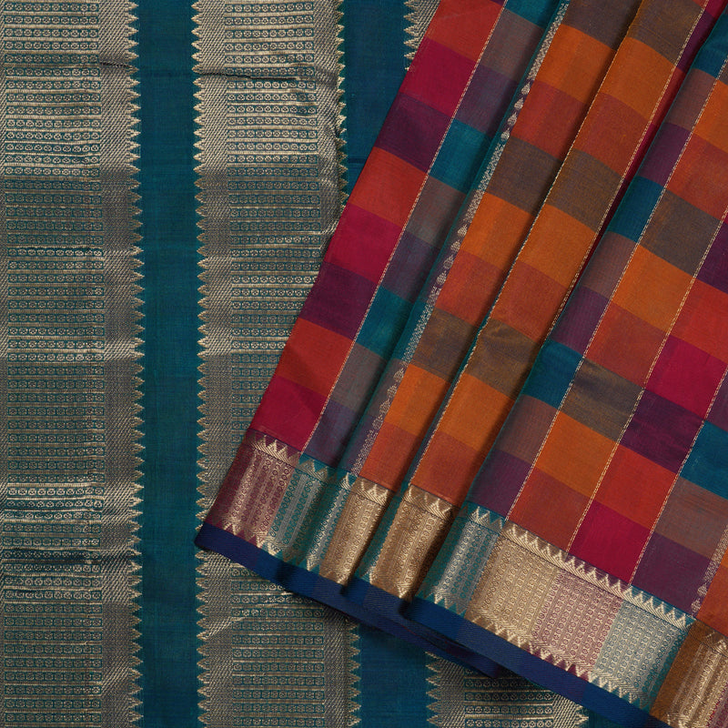 Hayagrivas Handloom Ten Yards Silk Cotton Saree BBD602G4-5