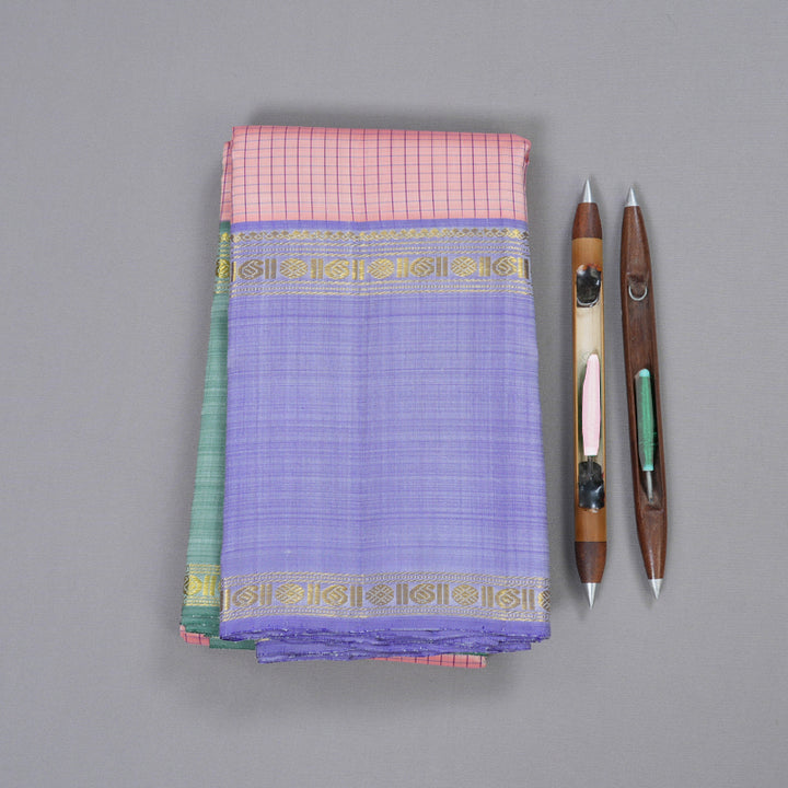 Hayagrivas Handloom Ganga Jamuna Kanjivaram Silk Saree BBD617G4-2