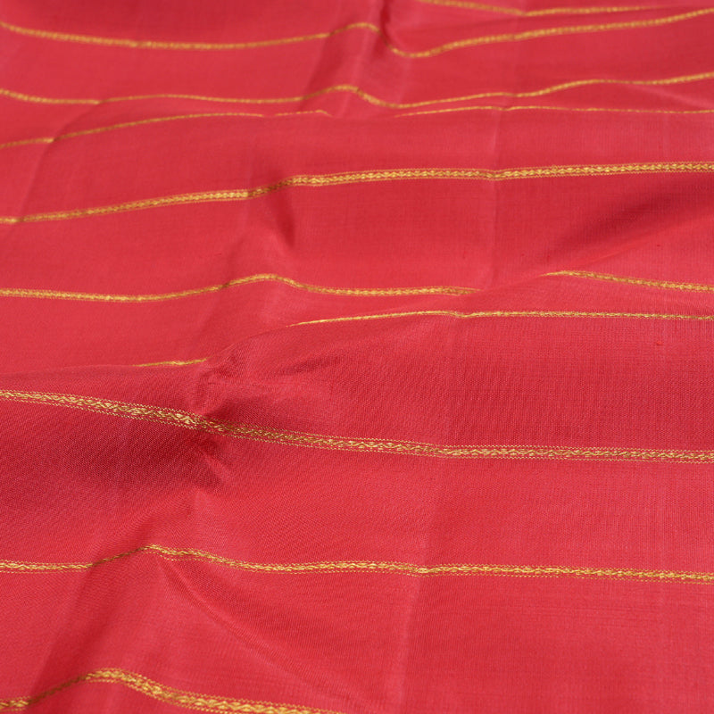 Hayagrivas Red Kanjivaram Silk Saree with Pink Border BBD622G1-1