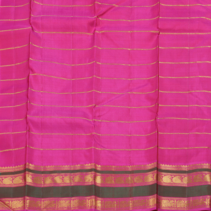 Hayagrivas Red Kanjivaram Silk Saree with Pink Border BBD622G1-1