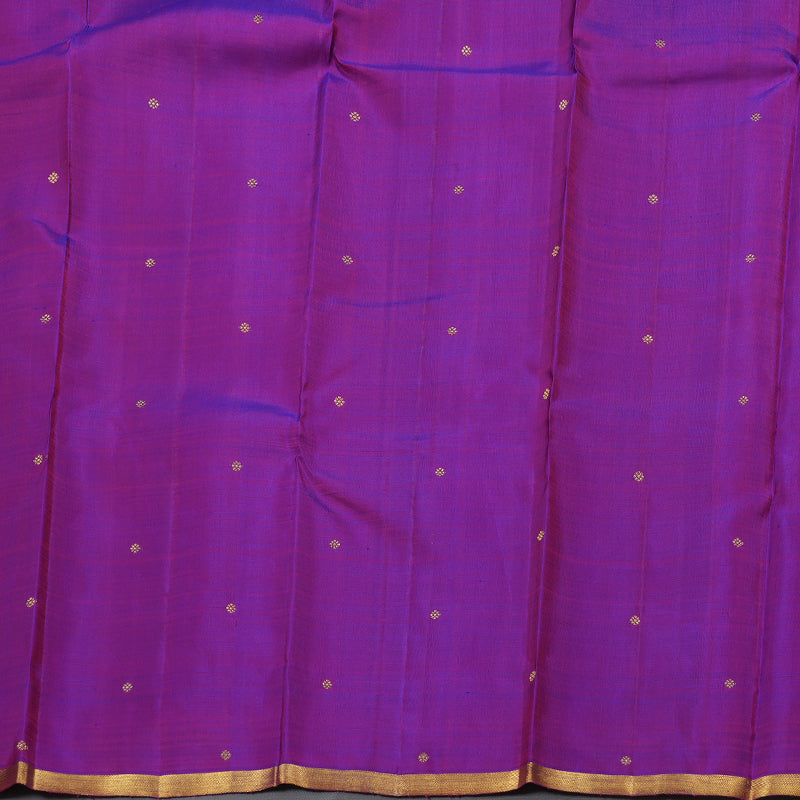 Hayagrivas Magenta Kanjivaram Silk Saree with Peacock Motifs - BBD627G1-1