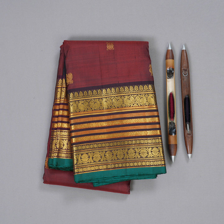 Hayagrivas Handloom Kanjivaram Silk Saree BBD639G1-1