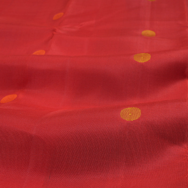 Hayagrivas Red Kanjivaram Silk Saree with Mandhalir Border BBD65D8-1