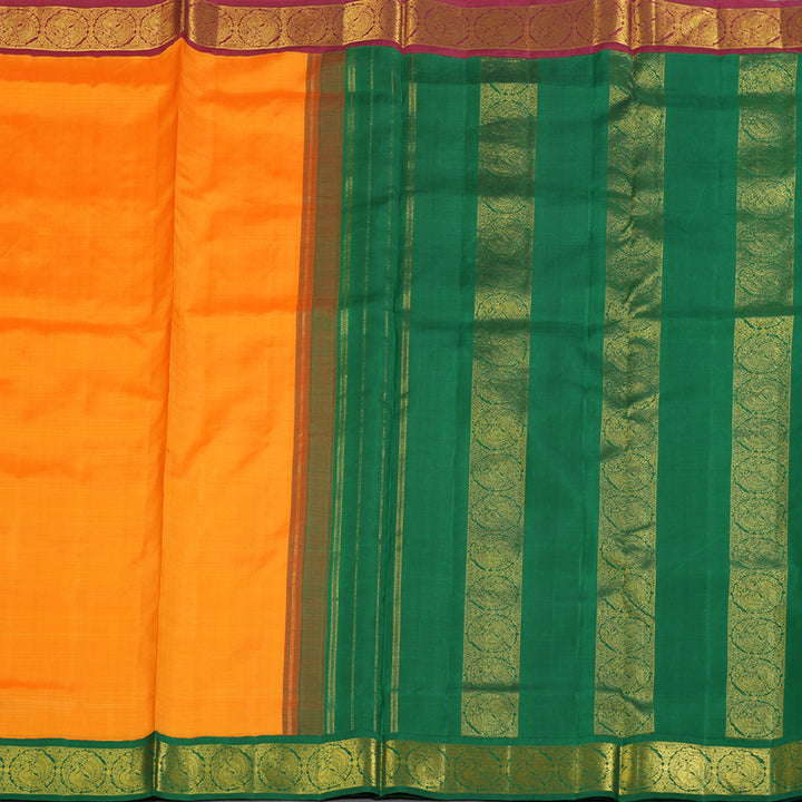 Hayagrivas Handloom Ganga Jamuna Ten Yards Kanjivaram Silk Saree BBD666H2-2