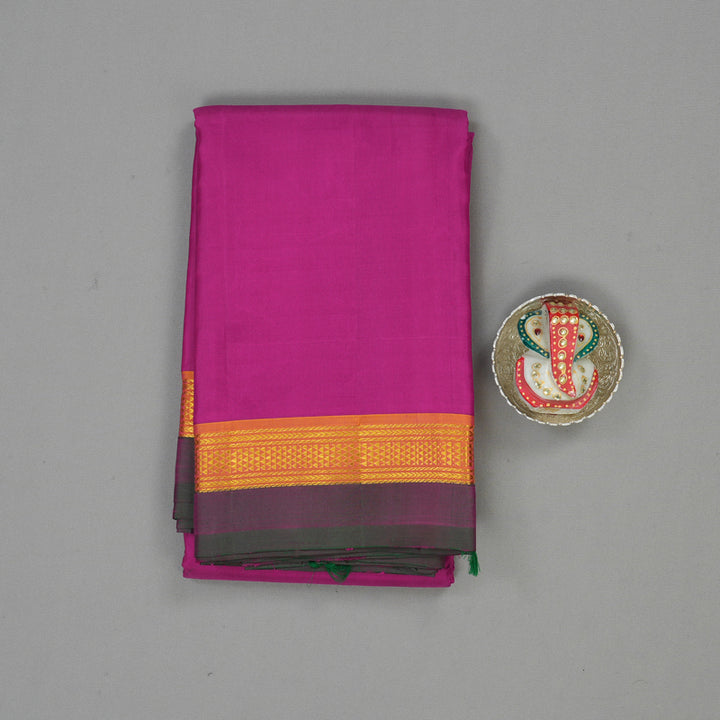 Hayagrivas Handloom Magenta Kanjivaram Silk Saree BBD667H1-4