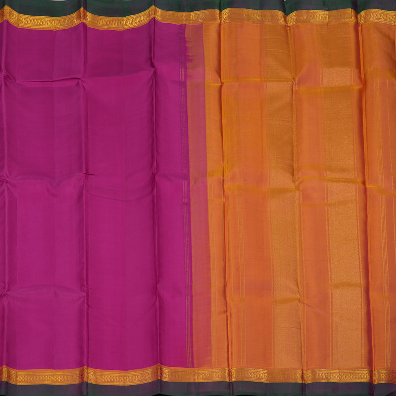 Hayagrivas Handloom Magenta Kanjivaram Silk Saree BBD667H1-4