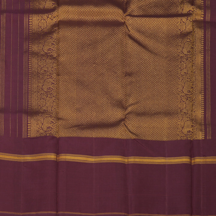 Hayagrivas Handloom Kanjivaram Pastel Shades Silk Saree with Maroon Border BBD675H2-1