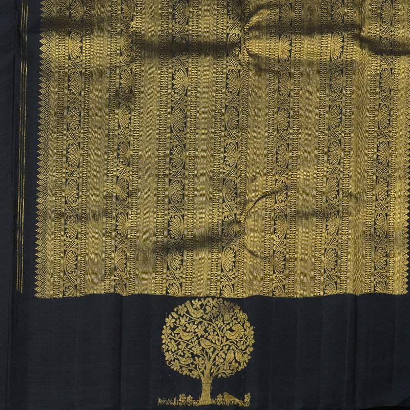 Hayagrivas Wine Maroon Handloom Kanjivaram Silk Saree with Plum Purple Border KBE302E6-1