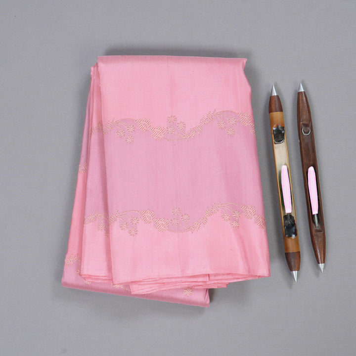 Hayagrivas Baby Pink Kanjivaram Silk Saree with Baby Pink Border  BBD676H2-1