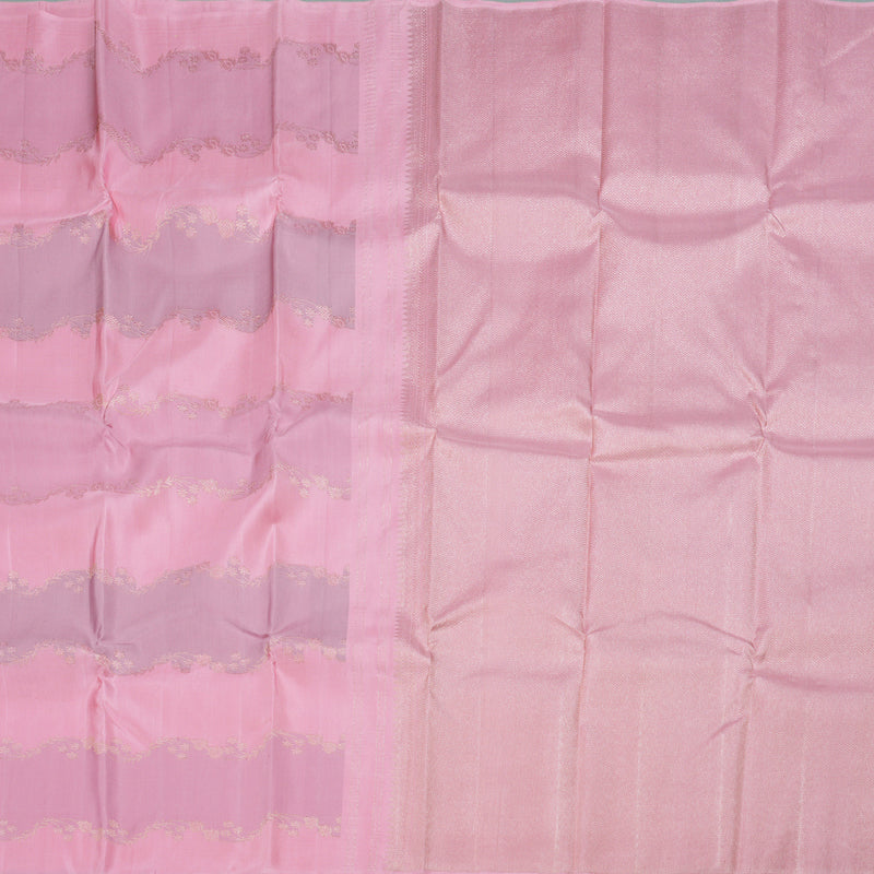 Hayagrivas Baby Pink Kanjivaram Silk Saree with Baby Pink Border  BBD676H2-1