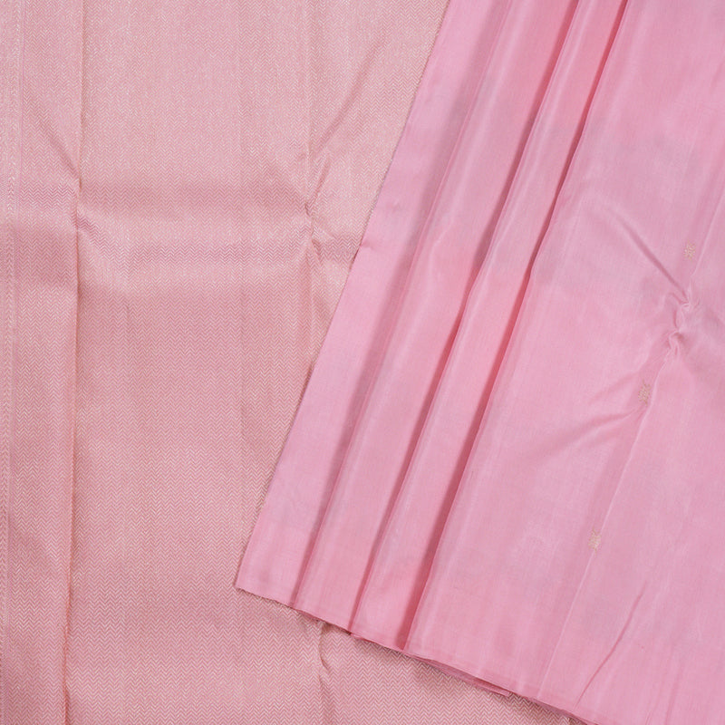 Hayagrivas Baby Pink Kanjivaram Silk Saree with Baby Pink Border  BBD676H2-1