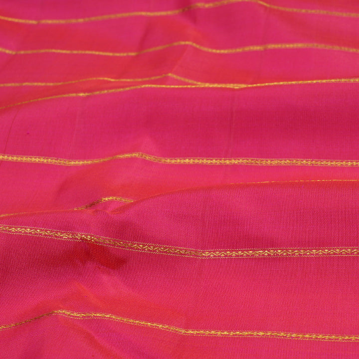 Hayagrivas Orangish Pink Kanjivaram Silk Saree with Pink Border BBD679H1-1