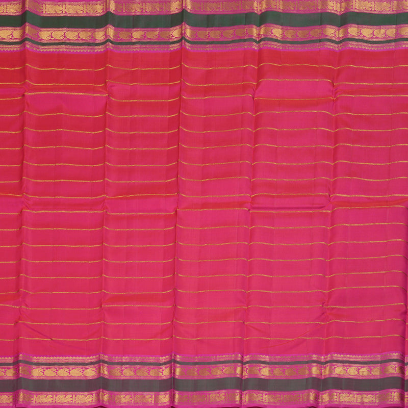 Hayagrivas Orangish Pink Kanjivaram Silk Saree with Pink Border BBD679H1-1