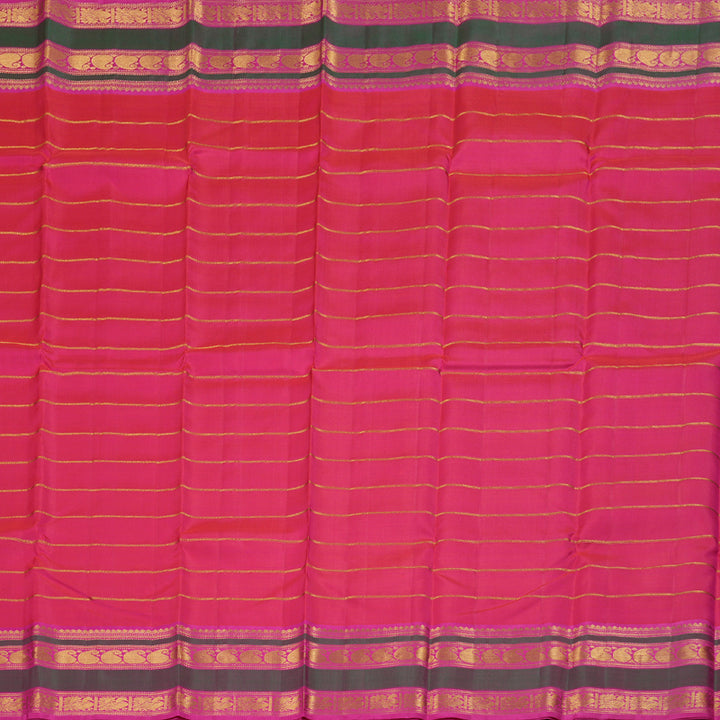 Hayagrivas Orangish Pink Kanjivaram Silk Saree with Pink Border BBD679H1-1