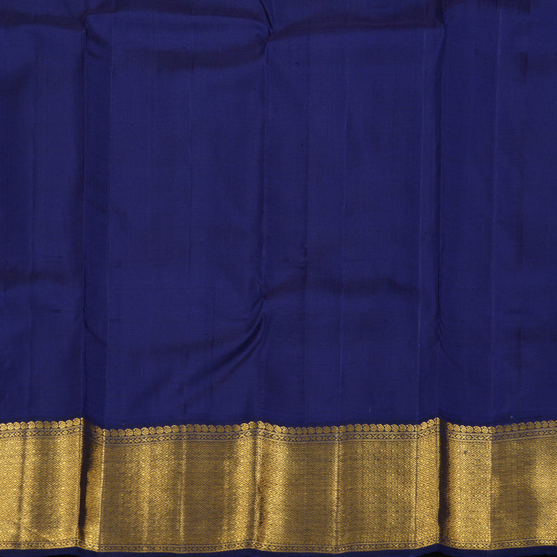 Hayagrivas Baby Pink Kanjivaram Silk Saree with Midnight Blue Border - BBD684H3-1