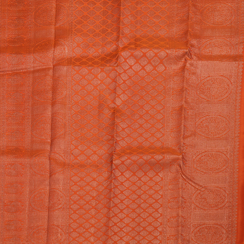 Hayagrivas Yellow Handloom Kanjivaram Silk Saree BBD687H12-1