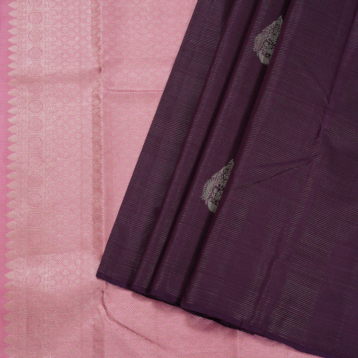 Hayagrivas Handloom Borderless vairaoosi  Kanjivaram Silk Saree BBD687H19-1