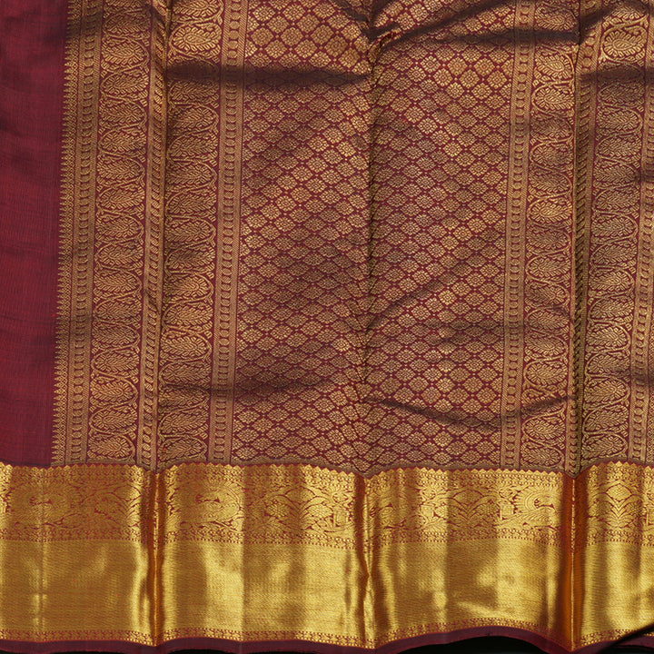 Hayagrivas Handloom Kanjivaram Silk Saree BBD689H2-1