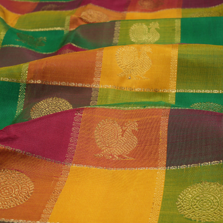 Hayagrivas Paalum Pazha Kattam Kanjivaram Silk Saree - BBD690H1-1