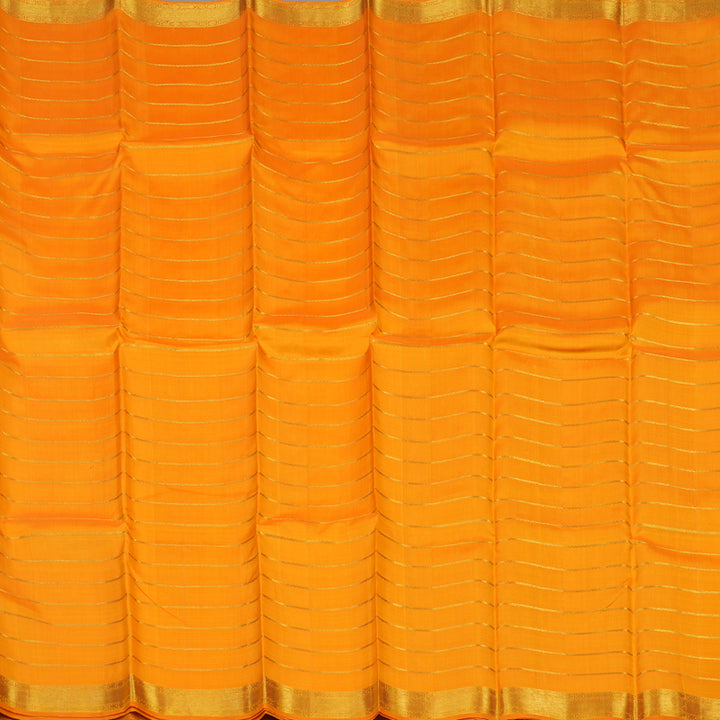 Hayagrivas Handloom Mango Orange Kanjivaram Silk Saree BBD709H5-1