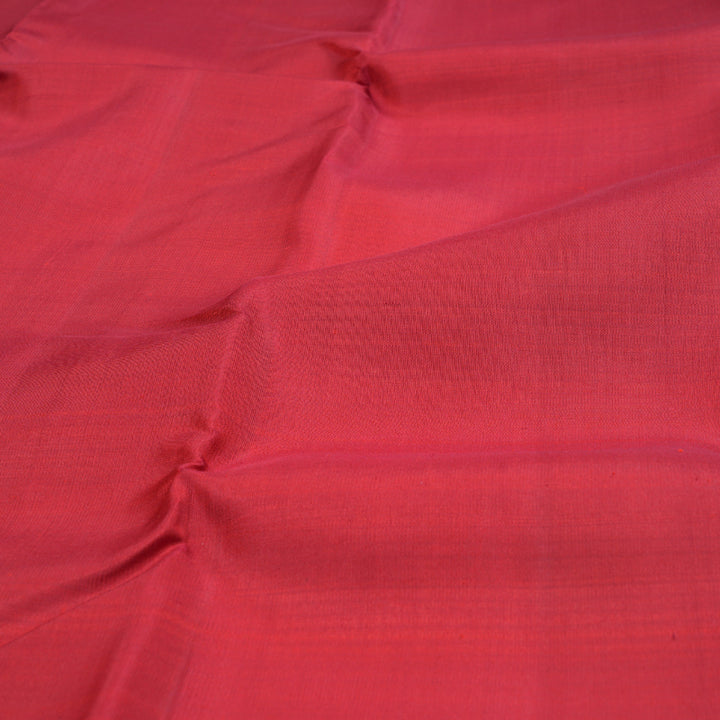 Hayagrivas red Kanjivaram Silk Saree with Red Border - BBD710H2-1