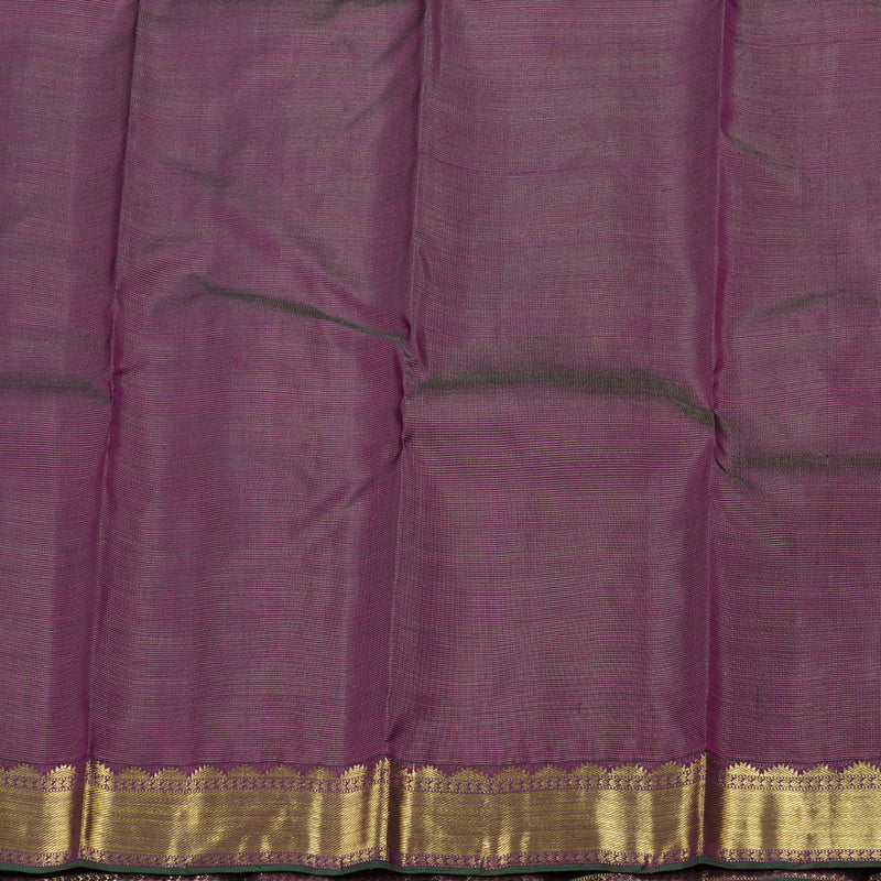 Hayagrivas Purple Kanjivaram Silk Saree with Purple Border - BBD710H7-1