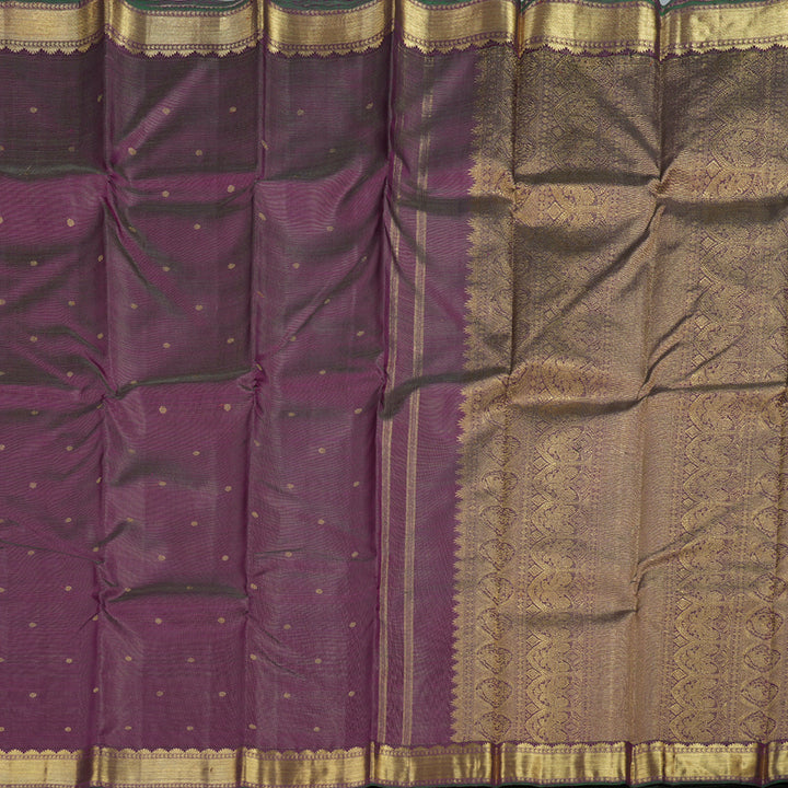 Hayagrivas Purple Kanjivaram Silk Saree with Purple Border - BBD710H7-1