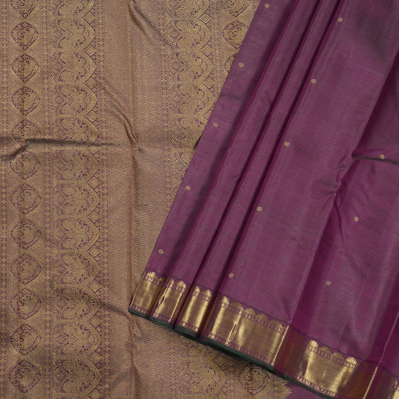 Hayagrivas Purple Kanjivaram Silk Saree with Purple Border - BBD710H7-1