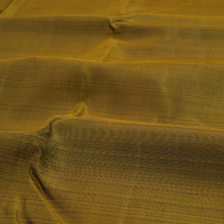 Hayagrivas Handloom Gold With Black Kanjivaram Silk Saree BBD713H1-1