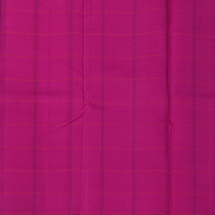 Hayagrivas Handloom Dark Blue Kanjivaram Silk Saree BBD713H2-3