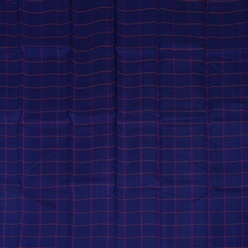 Hayagrivas Handloom Dark Blue Kanjivaram Silk Saree BBD713H2-3