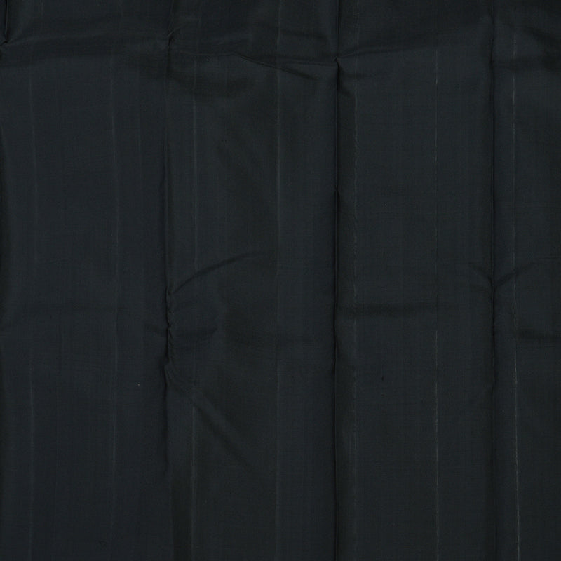 Hayagrivas Handloom Grey Kanjivaram Silk Saree with Black border BBD713H4-1