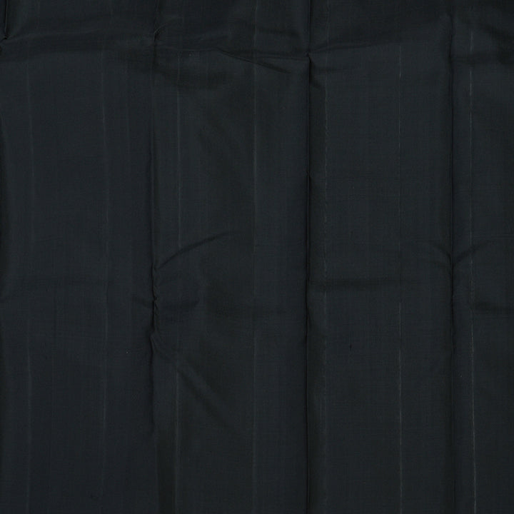 Hayagrivas Handloom Grey Kanjivaram Silk Saree with Black border BBD713H4-1