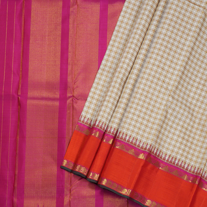 Hayagrivas Handloom Korvai  Kanjivaram Silk Saree BBD715H13-1