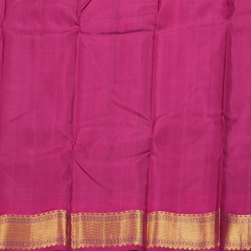 Hayagrivas Blue Kanjivaram Silk Saree with Pink Border BBD718H2-1