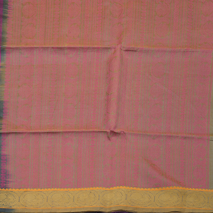 Hayagrivas Handloom Kora Silk Cotton Saree in Enchanting Purple BBD71D2-1