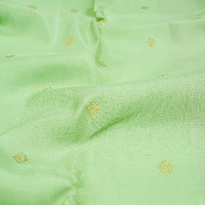 Hayagrivas Pista Green Kanjivaram Silk Saree with Pink Border BBD720H3-1