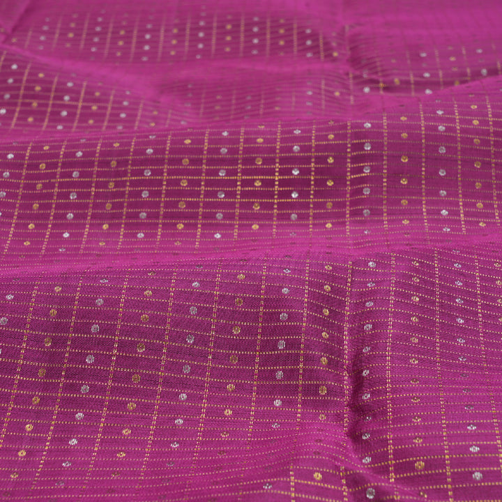 Hayagrivas Magenta Kanjivaram Silk Saree with Brown Border - BBD721H13-1