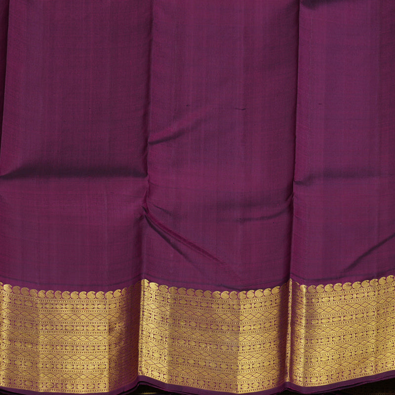 Hayagrivas Light Brown Kanjivaram Silk Saree with Purple Border - BBD727H4-1