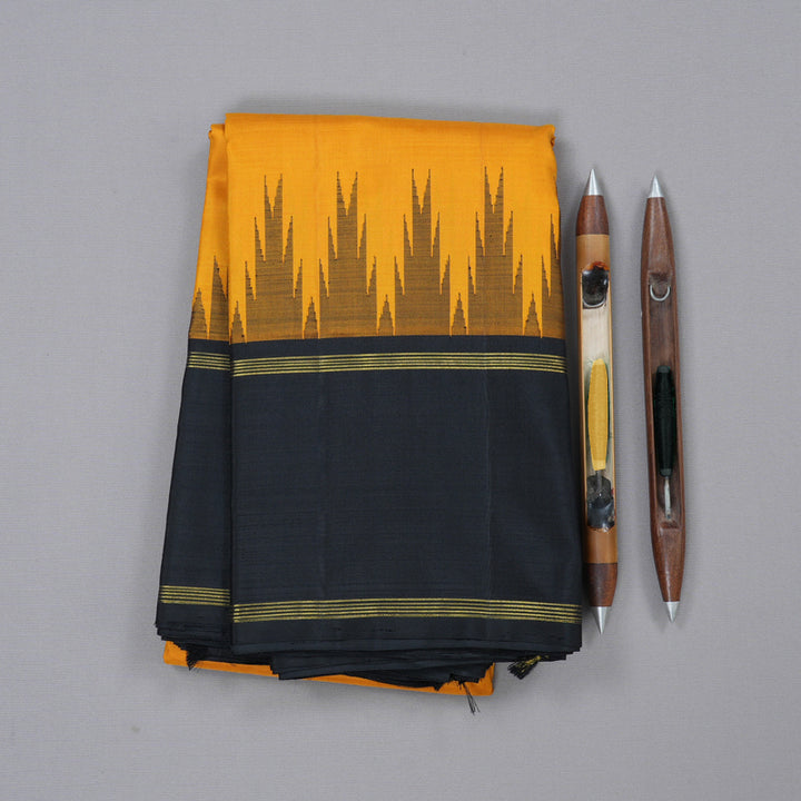 Hayagrivas Handloom  Temple Border Kanjivaram Silk Saree  BBD728H6-2